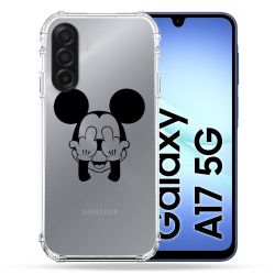 Coque Renforcée Transparente Pour Samsung Galaxy A17 5G Mickey doigt