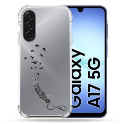 Coque Renforcée Transparente Pour Samsung Galaxy A17 5G Plume Infini