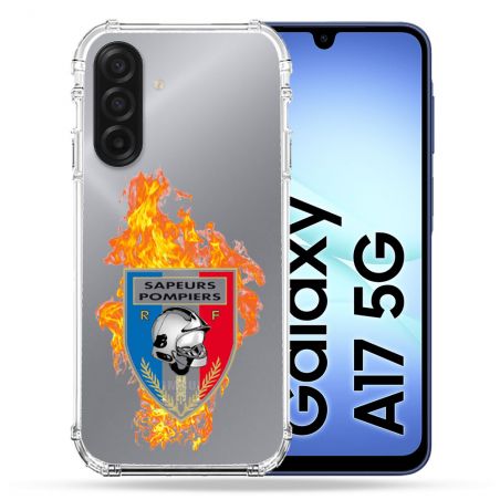 Coque Renforcée Transparente Pour Samsung Galaxy A17 5G Pompier Feu