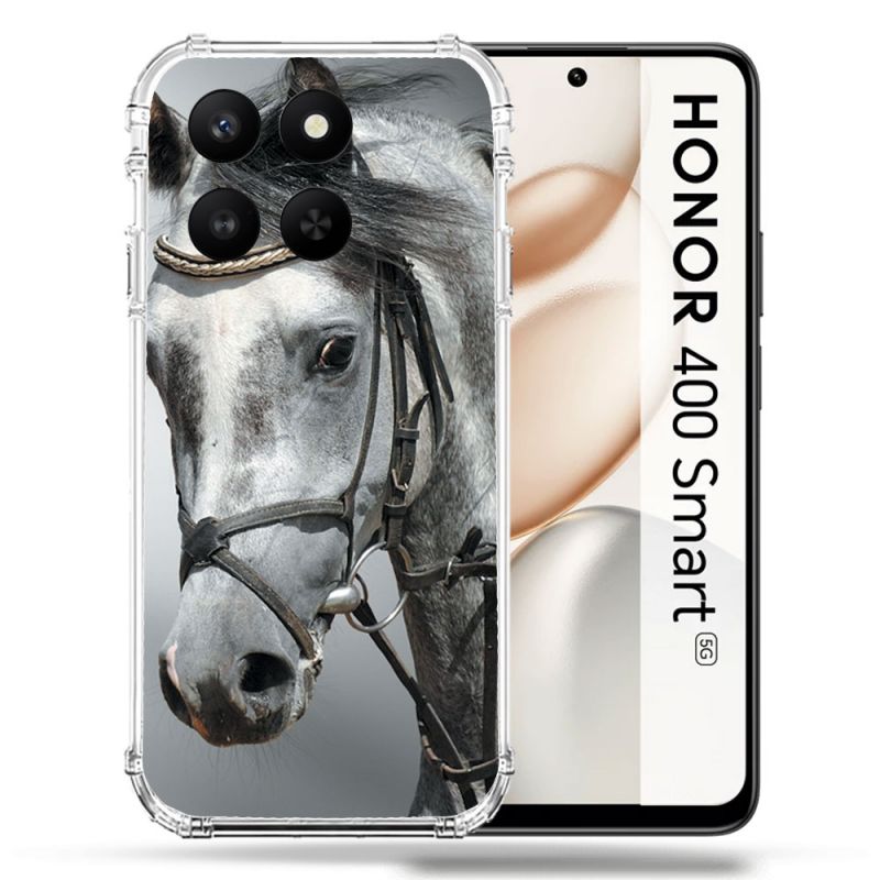 Coque Renforcée Pour Honor 400 Smart 5G Animal Cheval Blanc