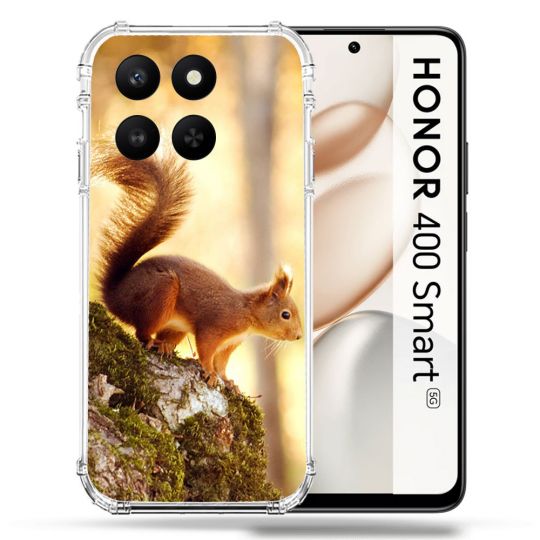 Coque Renforcée Pour Honor 400 Smart 5G Animal Ecureuil Bois