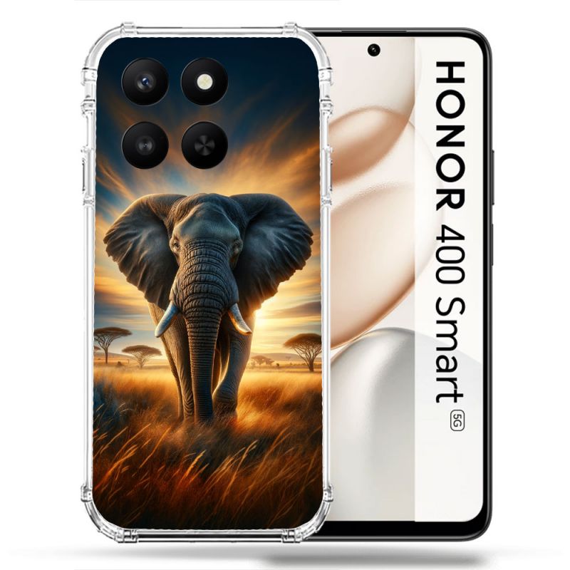 Coque Renforcée Pour Honor 400 Smart 5G Animal Elephant Savane