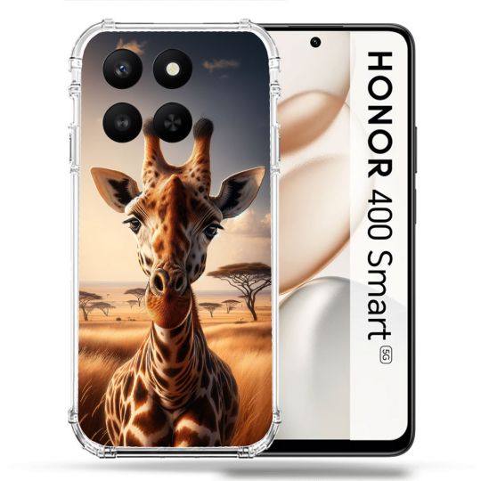 Coque Renforcée Pour Honor 400 Smart 5G Animal Girafe Savane