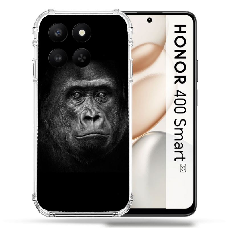 Coque Renforcée Pour Honor 400 Smart 5G Animal Gorille Noir
