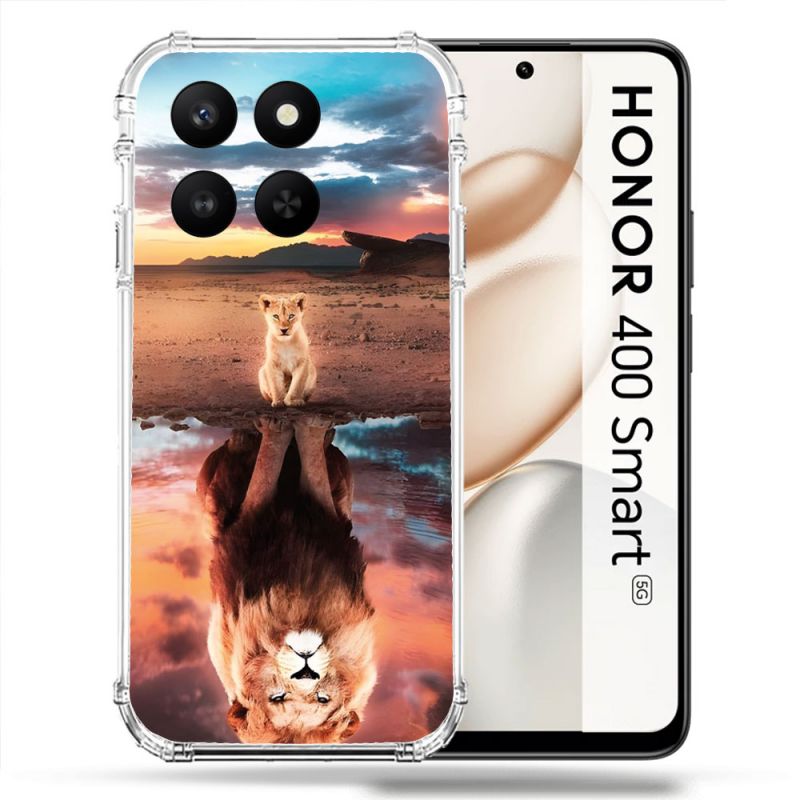 Coque Renforcée Pour Honor 400 Smart 5G Animal Lion Reflet