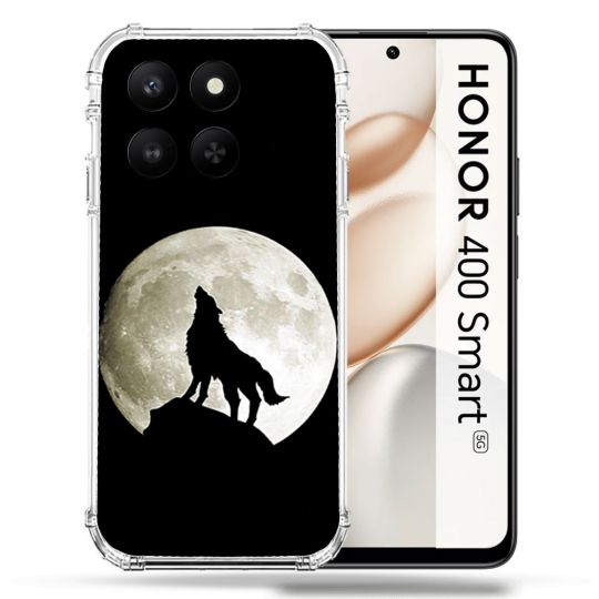 Coque Renforcée Pour Honor 400 Smart 5G Animal Loup Noir