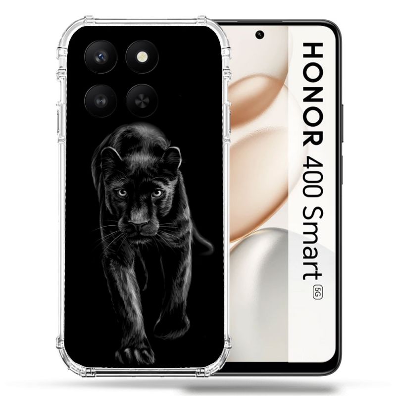 Coque Renforcée Pour Honor 400 Smart 5G Animal Panthère Noire