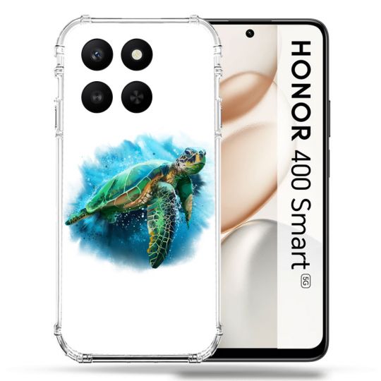 Coque Renforcée Pour Honor 400 Smart 5G Animal Tortue Blanche multicolore