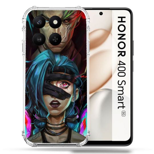 Coque Renforcée Pour Honor 400 Smart 5G Arcane Jinx Bleu