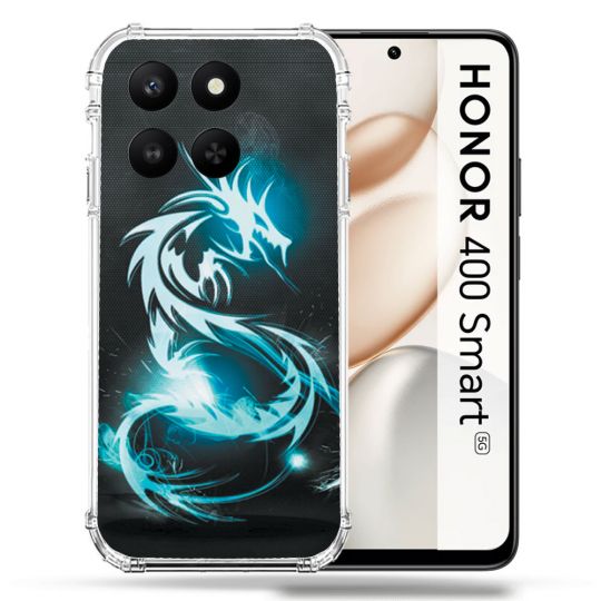 Coque Renforcée Pour Honor 400 Smart 5G Fantastique Dragon Bleu
