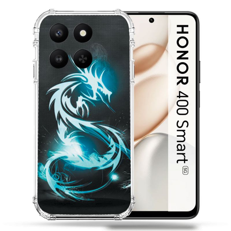 Coque Renforcée Pour Honor 400 Smart 5G Fantastique Dragon Bleu