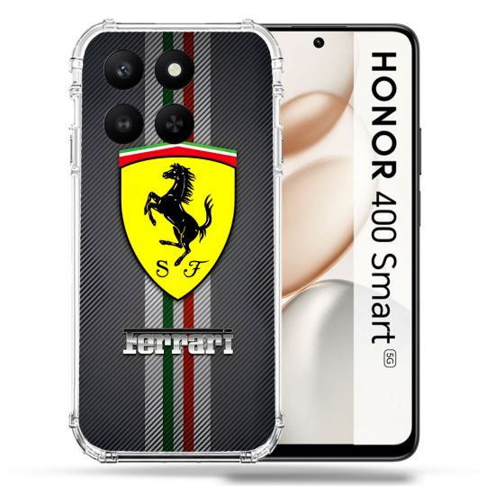 Coque Renforcée Pour Honor 400 Smart 5G Ferrari Carbone