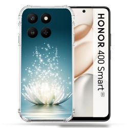 Coque Renforcée Pour Honor 400 Smart 5G Fleur Lotus Blanc