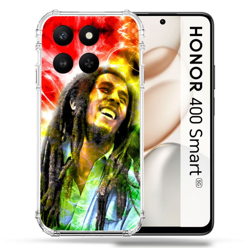 Coque Renforcée Pour Honor 400 Smart 5G Musique Bob Marley Color