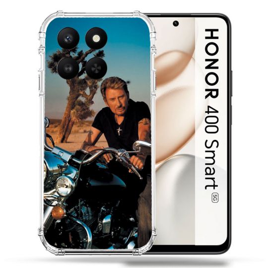 Coque Renforcée Pour Honor 400 Smart 5G Musique Johnny Hallyday Moto
