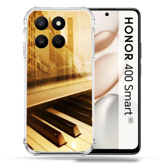 Coque Renforcée Pour Honor 400 Smart 5G Musique Piano Retro