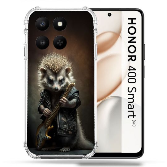 Coque Renforcée Pour Honor 400 Smart 5G Musique Rock Herisson
