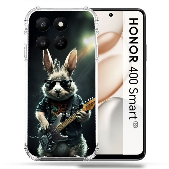 Coque Renforcée Pour Honor 400 Smart 5G Musique Rock Lapin