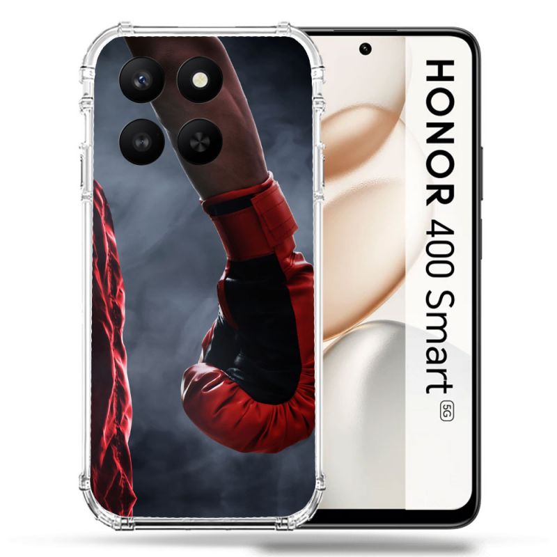 Coque Renforcée Pour Honor 400 Smart 5G Sport Boxe Gant Rouge