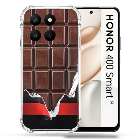 Coque Renforcée Pour Honor 400 Smart 5G Texture Trompe Oeil Chocolat