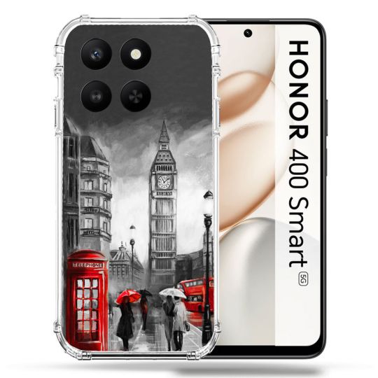 Coque Renforcée Pour Honor 400 Smart 5G Voyage Angleterre Londres Vintage