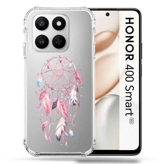 Coque Renforcée Transparente Pour Honor 400 Smart 5G Attrape Reve Rose