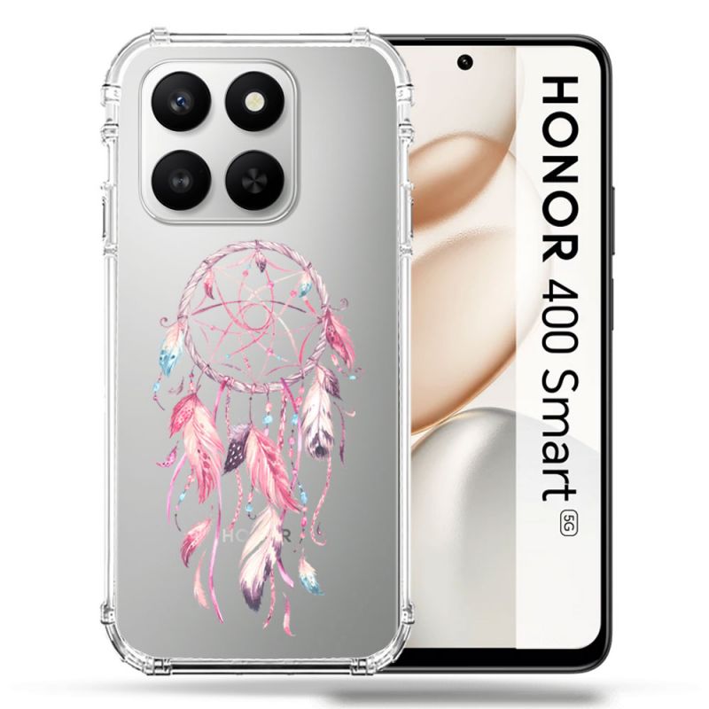 Coque Renforcée Transparente Pour Honor 400 Smart 5G Attrape Reve Rose