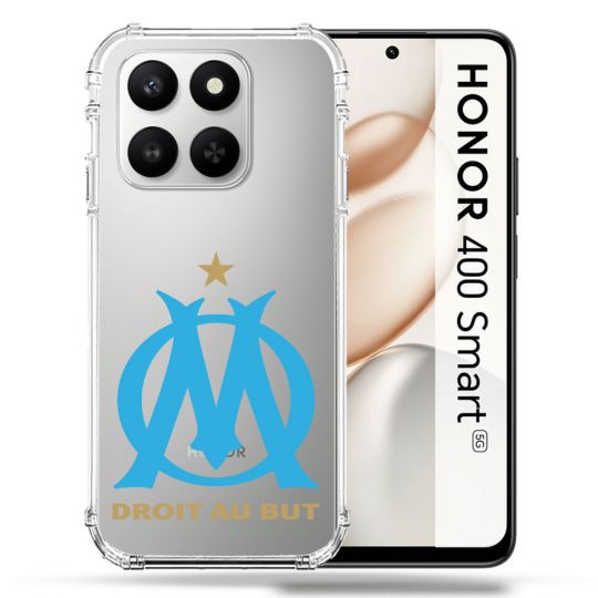 Coque Renforcée Transparente Pour Honor 400 Smart 5G Foot Olympique Marseille OM