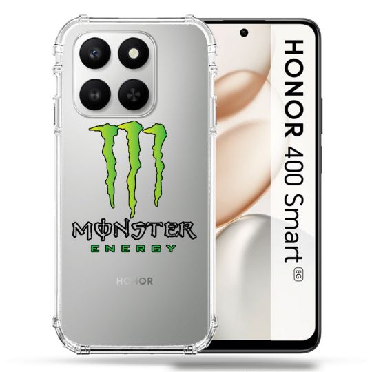 Coque Renforcée Transparente Pour Honor 400 Smart 5G Monster Energy