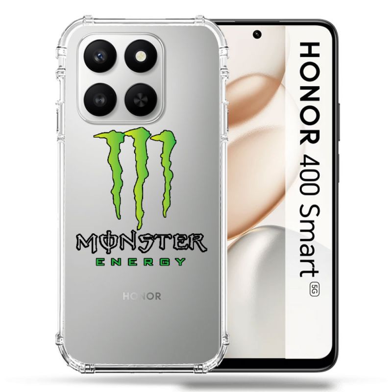 Coque Renforcée Transparente Pour Honor 400 Smart 5G Monster Energy