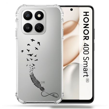 Coque Renforcée Transparente Pour Honor 400 Smart 5G Plume Infini