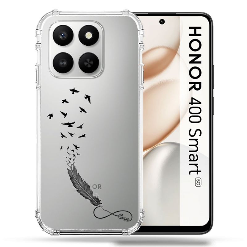 Coque Renforcée Transparente Pour Honor 400 Smart 5G Plume Infini