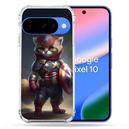 Coque Renforcée Pour Google Pixel 10 Animal Chat America