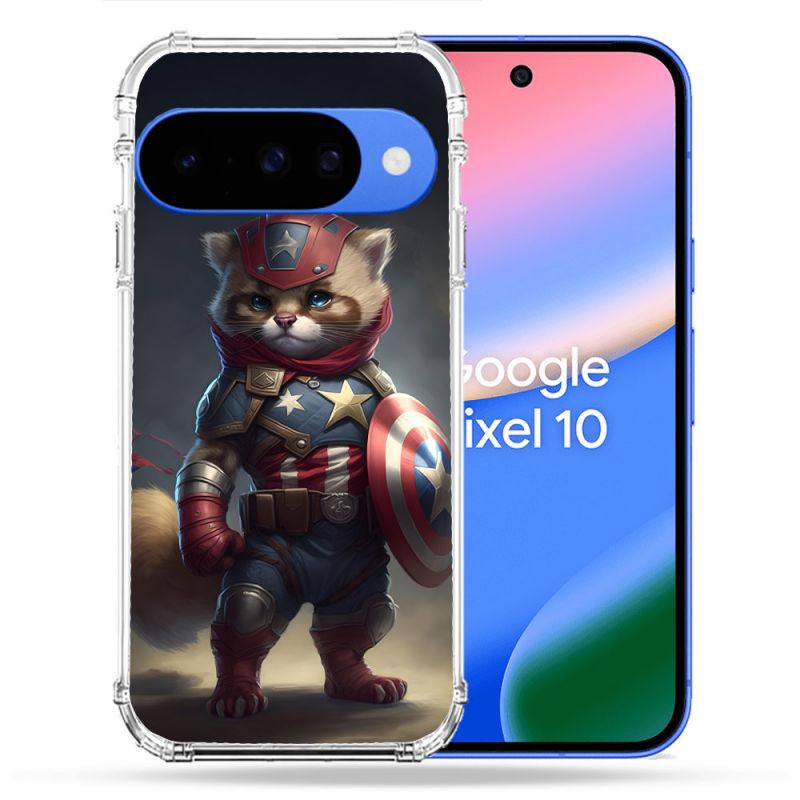 Coque Renforcée Pour Google Pixel 10 Animal Chat America