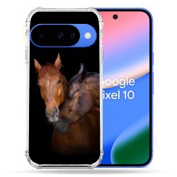 Coque Renforcée Pour Google Pixel 10 Animal Cheval Marron