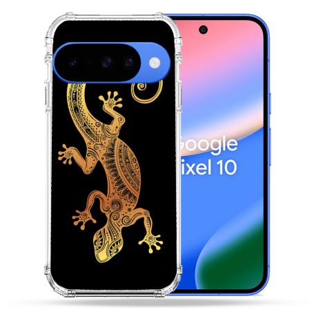 Coque Renforcée Pour Google Pixel 10 Animal Lezard Noir