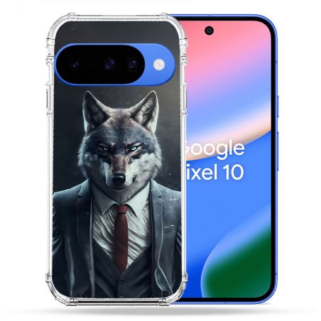 Coque Renforcée Pour Google Pixel 10 Animal Loup Business