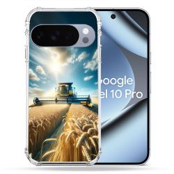 Coque Renforcée Pour Google Pixel 10 Pro Agriculture Moissonneuse Blé