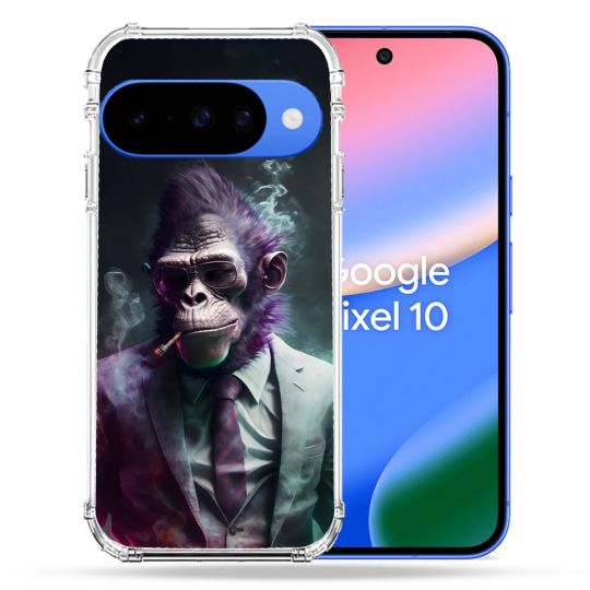 Coque Renforcée Pour Google Pixel 10 Animal Singe Business