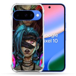 Coque Renforcée Pour Google Pixel 10 Arcane Jinx Bleu