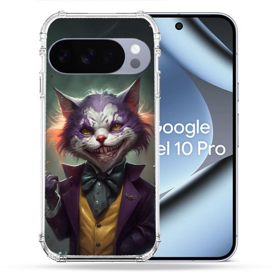 Coque Renforcée Pour Google Pixel 10 Pro Animal Chat Joker