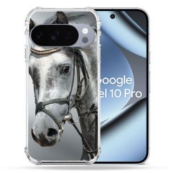 Coque Renforcée Pour Google Pixel 10 Pro Animal Cheval Blanc
