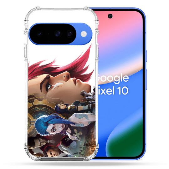 Coque Renforcée Pour Google Pixel 10 Arcane Jinx Sœur