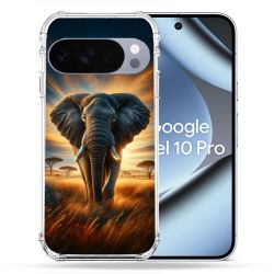 Coque Renforcée Pour Google Pixel 10 Pro Animal Elephant Savane