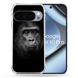 Coque Renforcée Pour Google Pixel 10 Pro Animal Gorille Noir