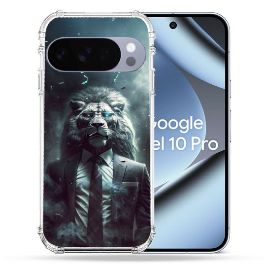 Coque Renforcée Pour Google Pixel 10 Pro Animal Lion Business