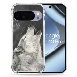 Coque Renforcée Pour Google Pixel 10 Pro Animal Loup Hurlement