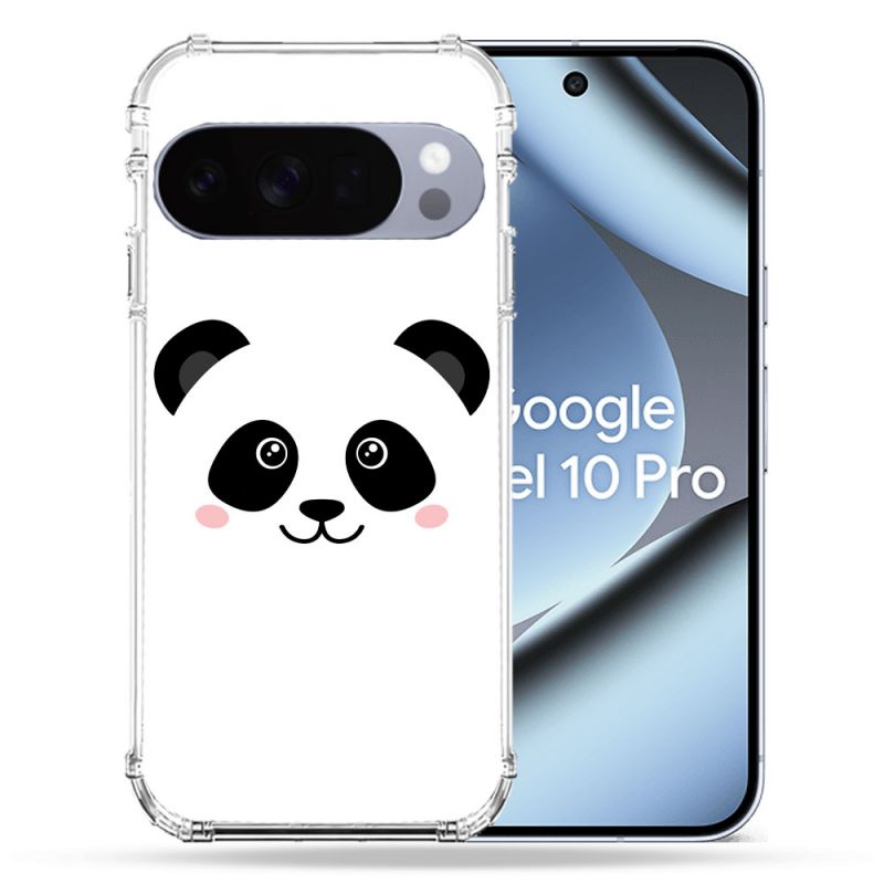 Coque Renforcée Pour Google Pixel 10 Pro Animal Panda Blanc