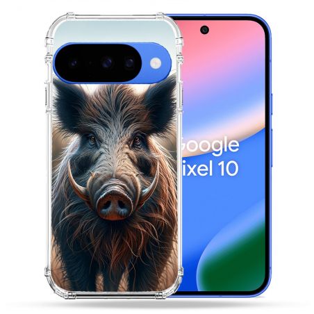 Coque Renforcée Pour Google Pixel 10 Chasse Sanglier Attaque