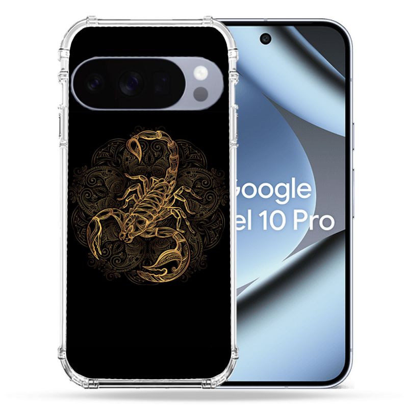 Coque Renforcée Pour Google Pixel 10 Pro Animal Scorpion Fresque